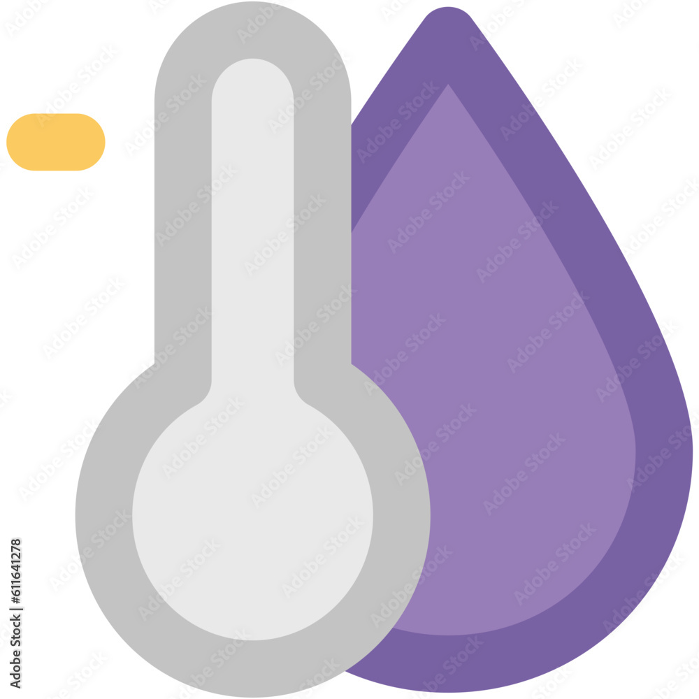 Sunny rainbow bold line icon