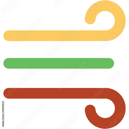 Windsock denoting forecast in bold line icon