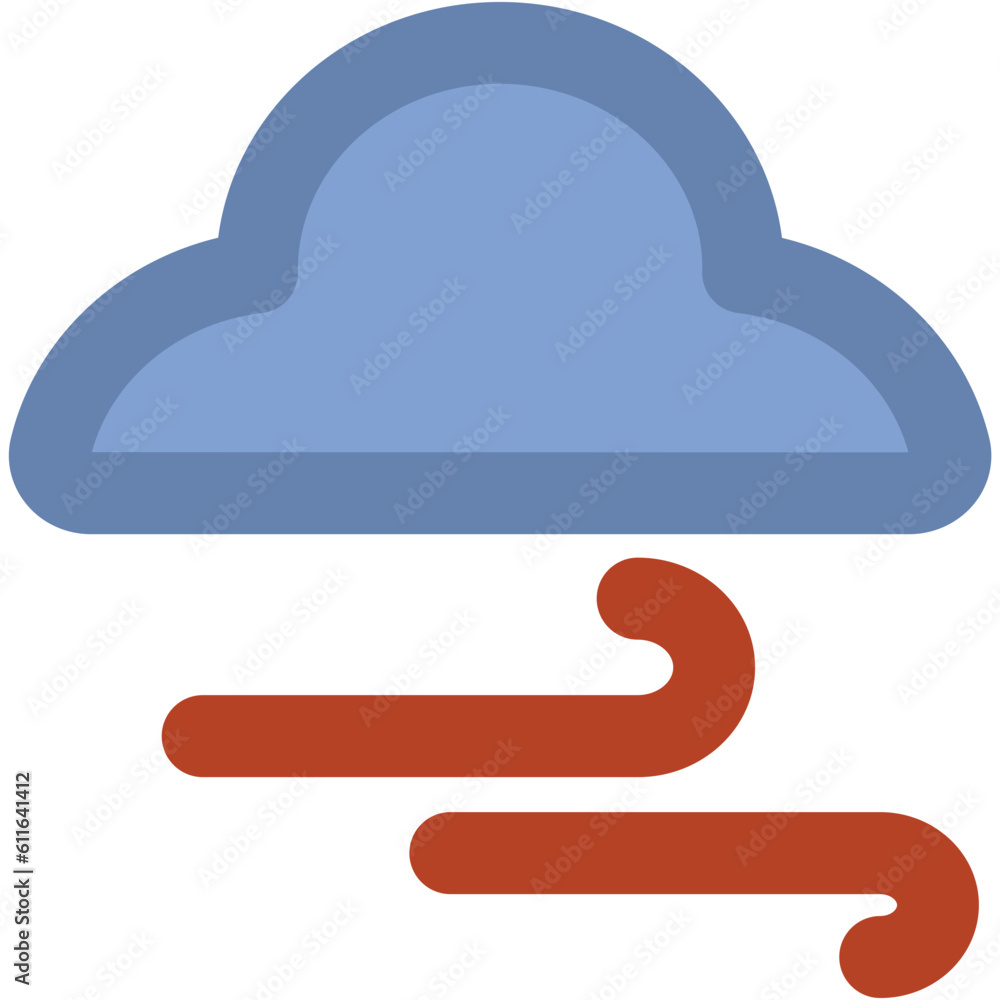 Windsock denoting forecast in bold line icon Windsock denoting forecast in bold line icon