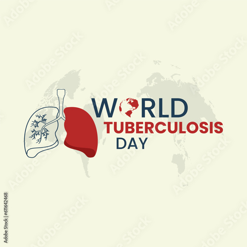 Vector world tuberculosis day illustration
