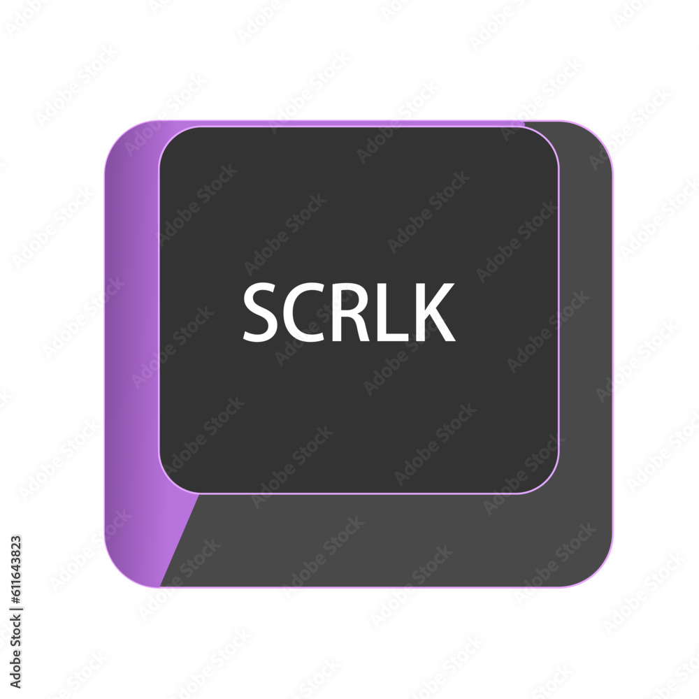 Single vector illustration button on the keyboard Single vector illustration button on the keyboard