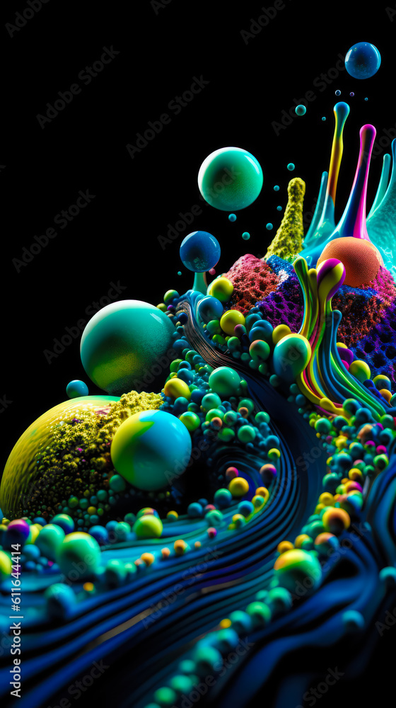 abstract art elements of slime and liquid,crystal, spheres, chaotic shapes, iridescent neon vivid colors, abstract contemporary modern art,holographic surrealism, AI generated abstract art elements of slime and liquid,crystal, spheres, chaotic shapes, iridescent neon vivid colors, abstract contemporary modern art,holographic surrealism, AI generated