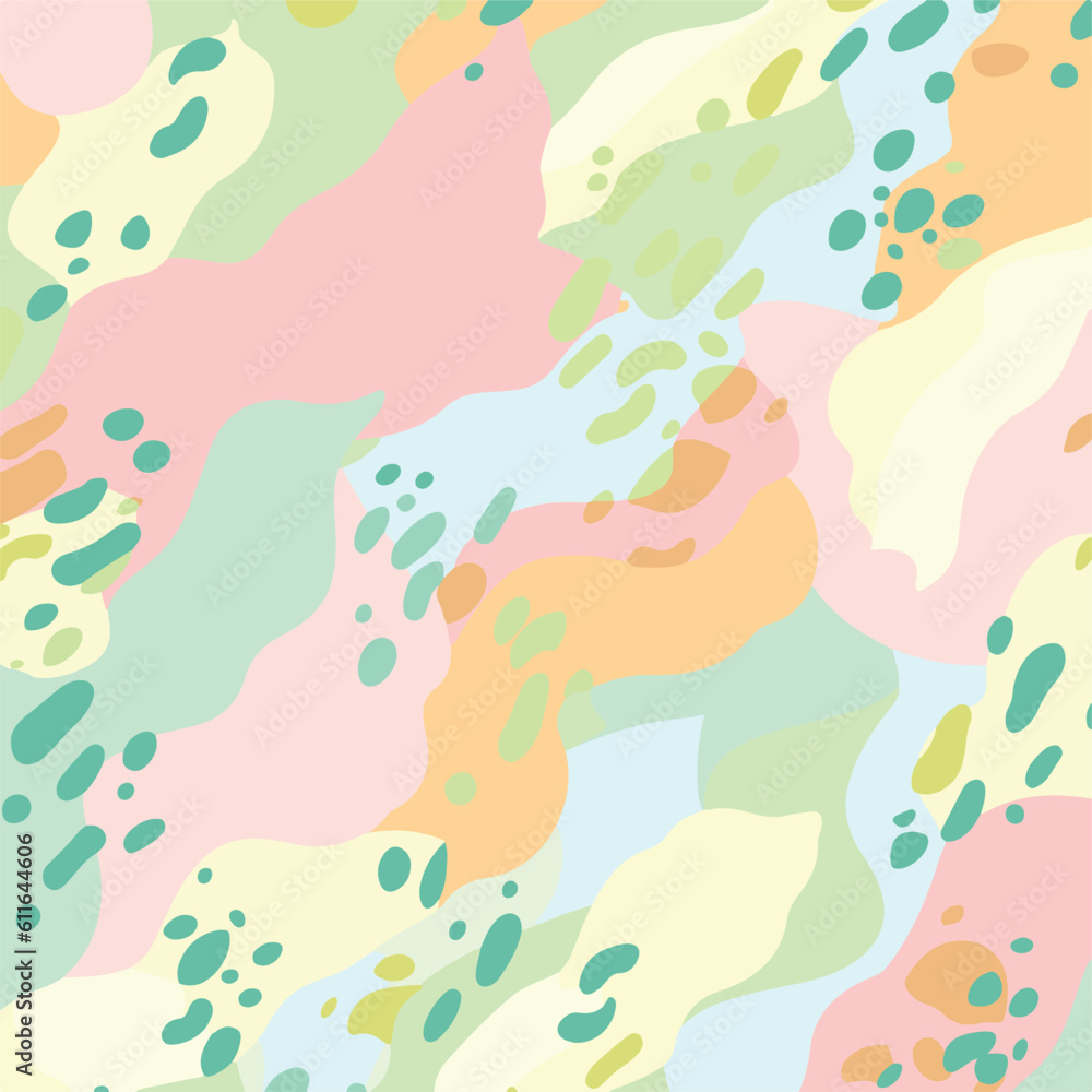 pattern with colorful splashes