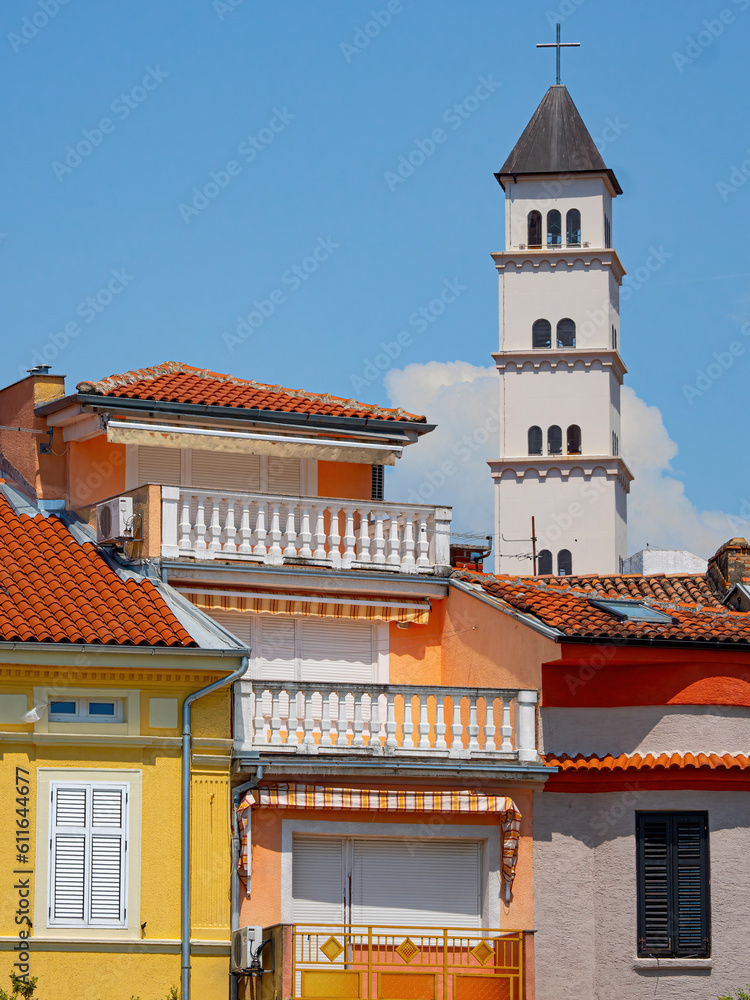 Crikvenica, Kroatien, Altstadt und Hafenbereich