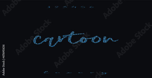 cartoon Abstract Fashion Best font alphabet. Minimal modern urban fonts for logo, brand, fashion, Heading etc. Typography typeface uppercase lowercase and number. vector illustration full Premium look