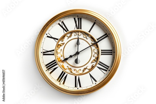Timeless elegance. Close up of classic watch on a white isolated background