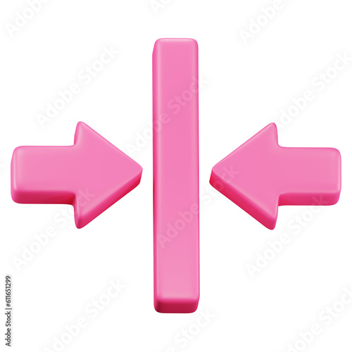 minimize 3d icon illustration