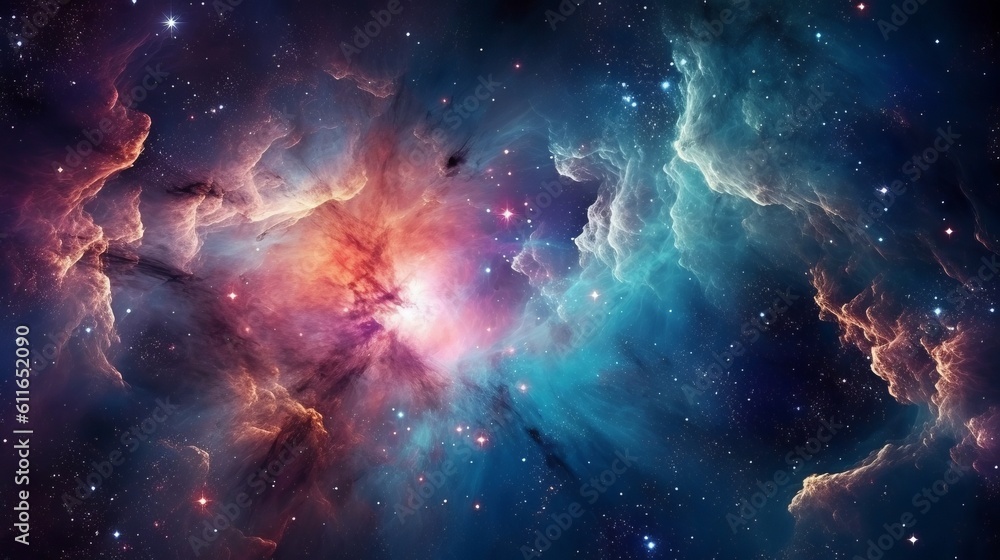 galaxy background with stars