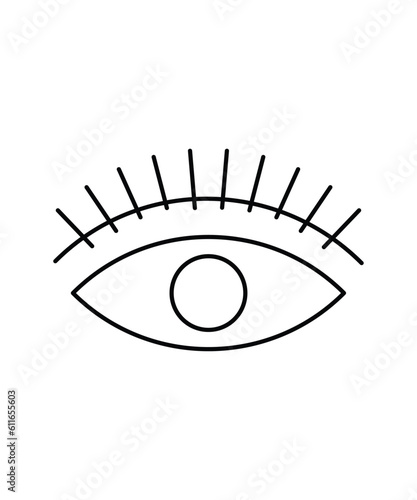 open eye icon, vector best line icon. © OmKumawat