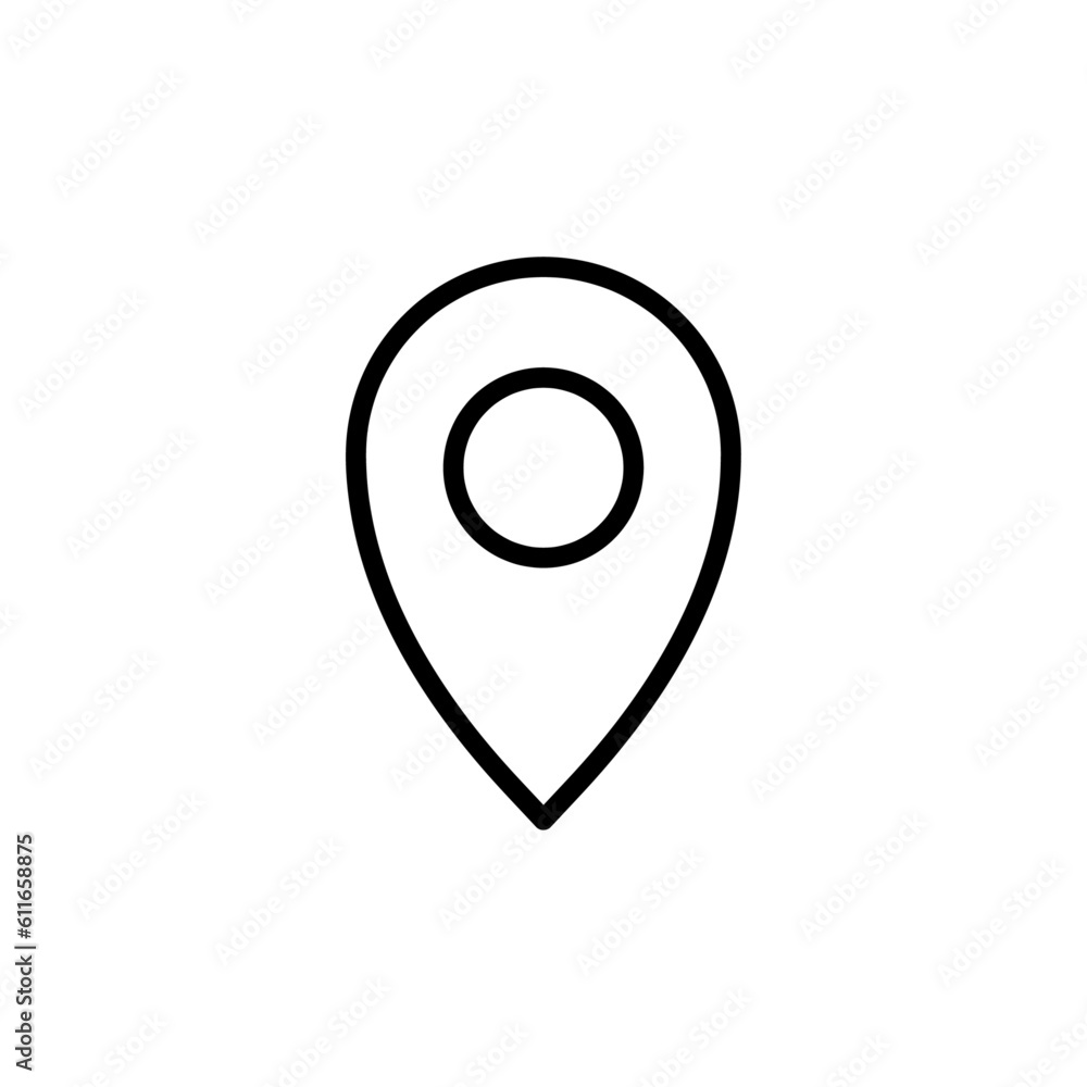 Black pin point isolated on transparent background.
Location pin icon vector illustration. Location icon simple flat sign. Geo Location Pin. Map icon. GPS pictogram. For graphic and web design. Black pin point isolated on transparent background.
Location pin icon vector illustration. Location icon simple flat sign. Geo Location Pin. Map icon. GPS pictogram. For graphic and web design.