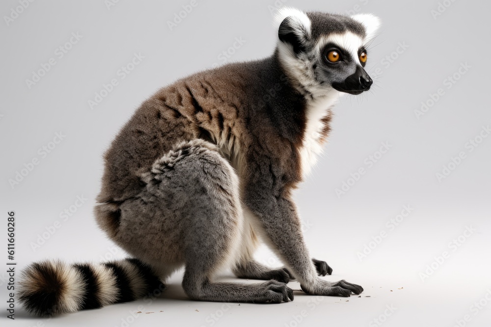 Obraz premium Lemur. Generative AI.