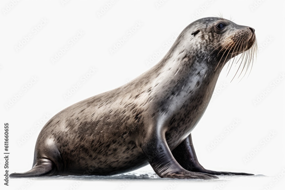 Naklejka premium Seal. Generative AI.