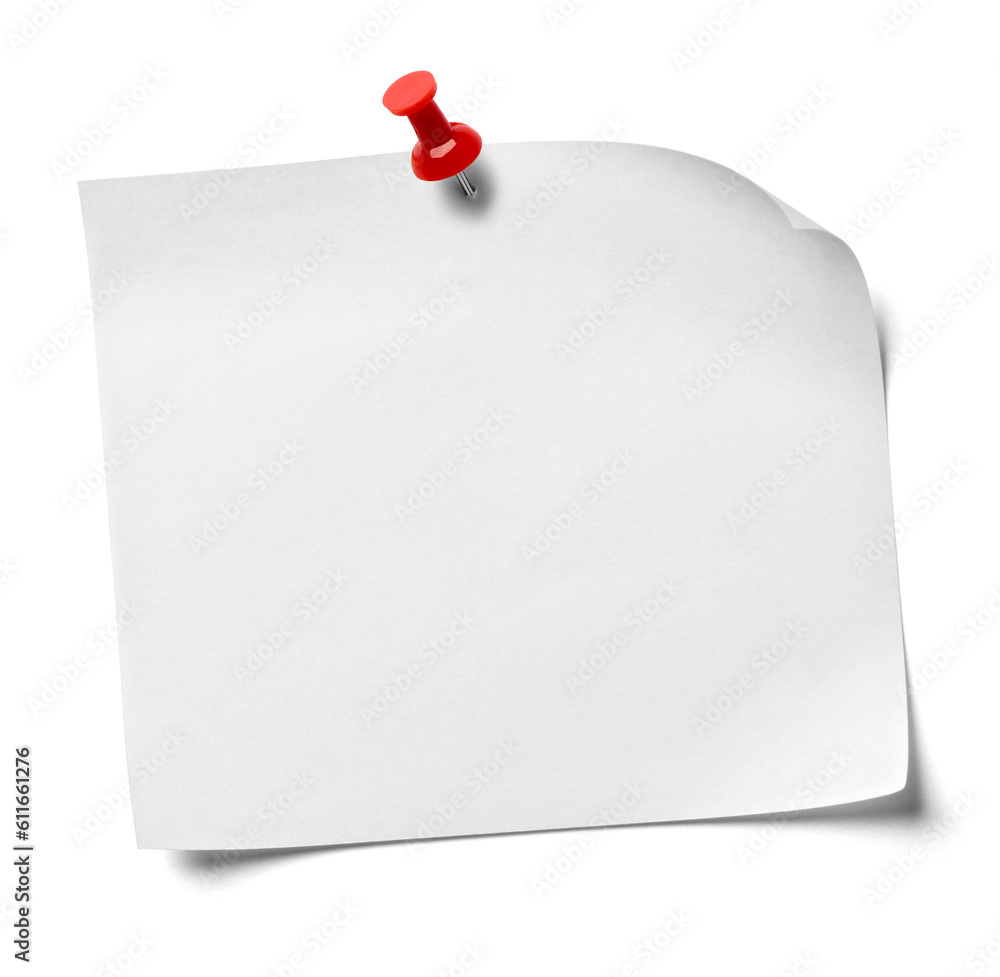 note paper pin office reminder push message memo post business background white board notice