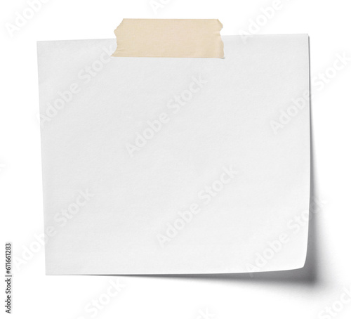 note tape adhesive blank paper label message background post notice reminder office notepad memo page empty notepaper white notebook sticky business photo