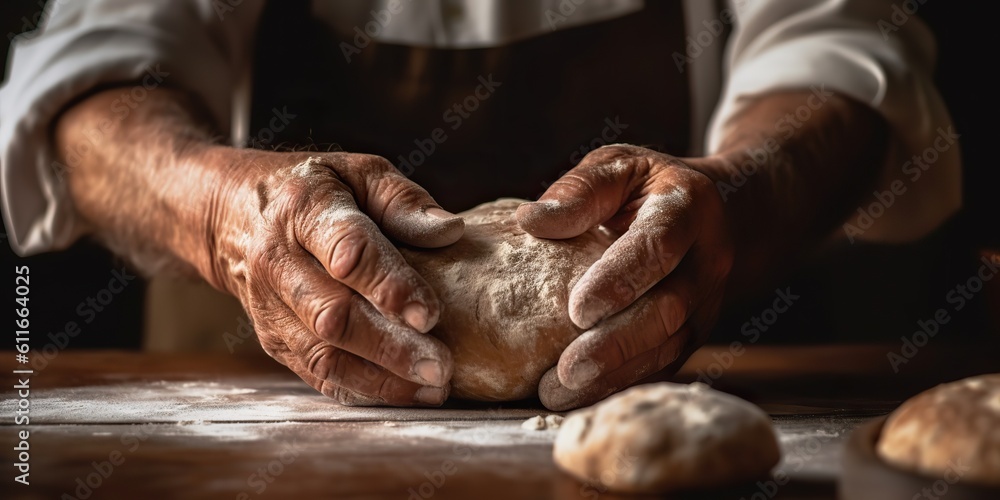 AI Generated. AI Generative. Home made bread baking food at kitchen. Restaurant home food meal. Graphic Art AI Generated. AI Generative. Home made bread baking food at kitchen. Restaurant home food meal. Graphic Art