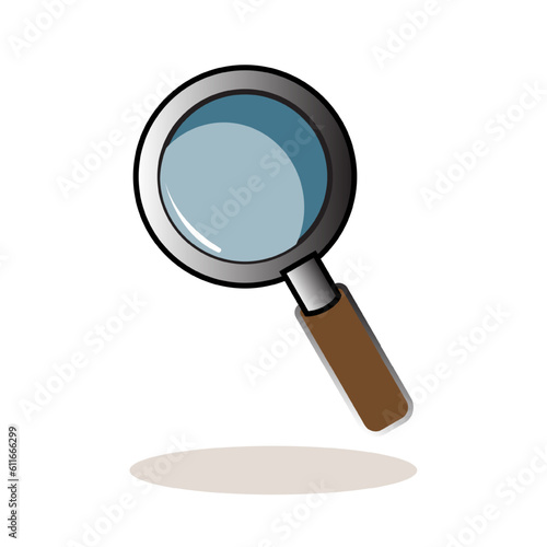 Vector illustration magnifier suitable for your education book