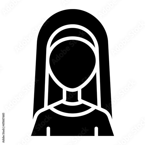 nun glyph icon