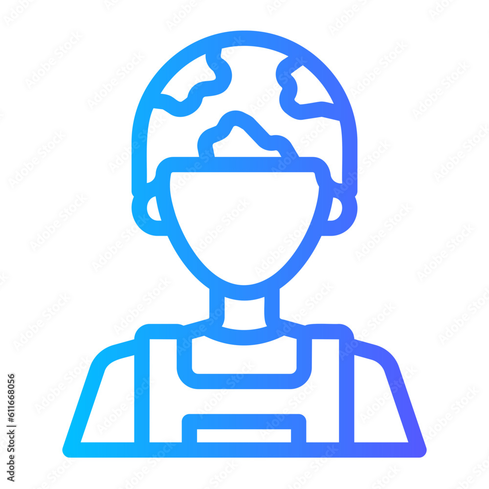 soldier gradient icon