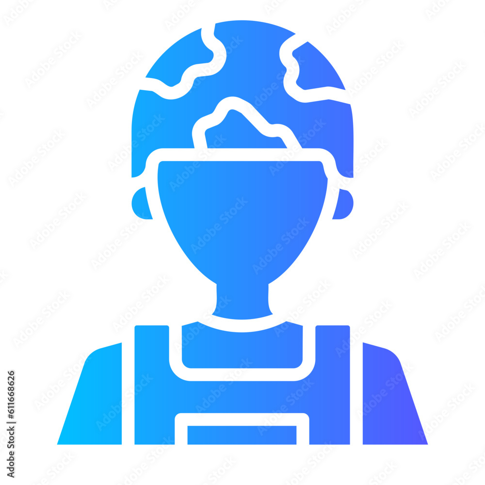 Obraz premium soldier gradient icon