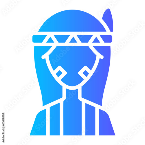 indian gradient icon