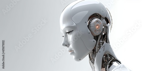 Artificial intelligence, robot,  with generative ai © Daunhijauxx