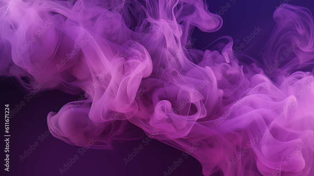 Abstract smoke Weipa. Personal vaporizers fragrant steam. The concept of alternative non-nicotine smoking. Purple pink smoke on a black background. E-cigarette. Evaporator. Taking Close-up. Vaping.