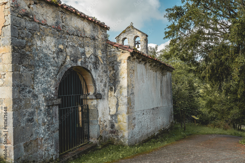 Old abandoned ruin of a church in Asturias, Spain. Old abandoned ruin of a church in Asturias, Spain.