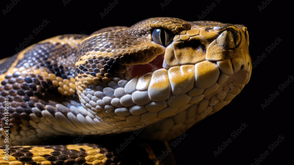 python in detailed view created with Generative AI technology python in detailed view created with Generative AI technology