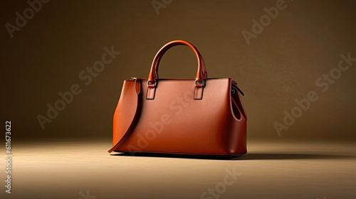 Luxury Leather Handbag. Created with Generative AI