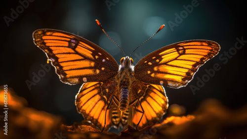 beautiful butterfly in warm sunlight created with Generative AI technology © Robert Herhold