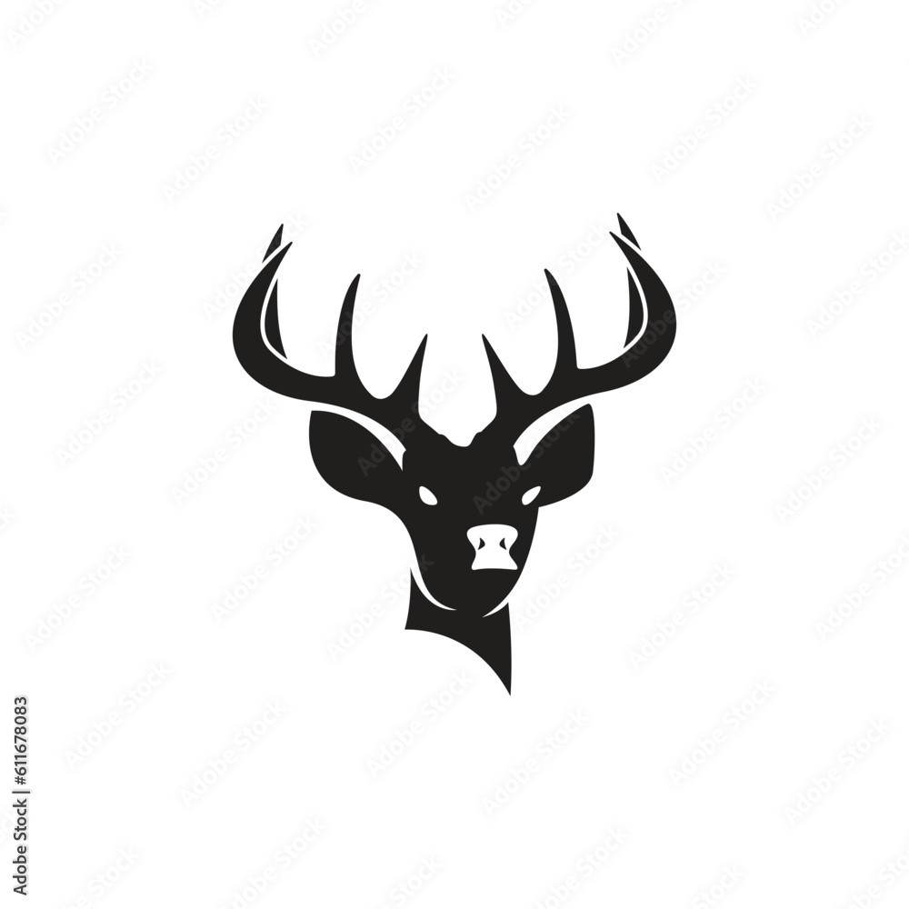 Naklejka premium deer silhouette icon