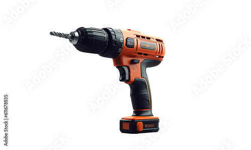 electric drill isolated on white HD transparent background PNG Stock Photographic Image photo