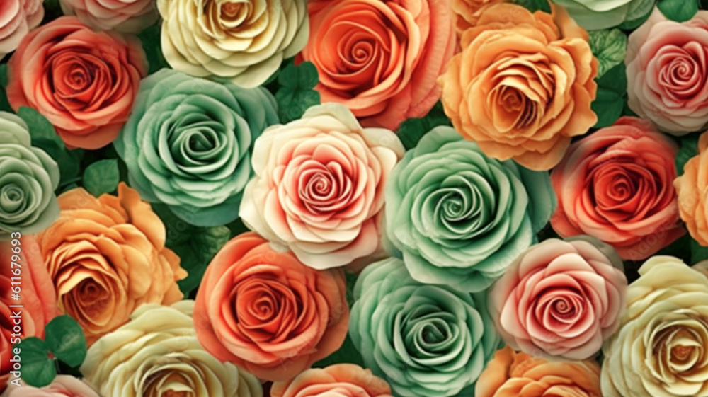 Pattern of flowers for wallpapers, flyers, banners, advertising, copy space Pattern of flowers for wallpapers, flyers, banners, advertising, copy space