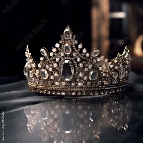 golden crown with diamonds