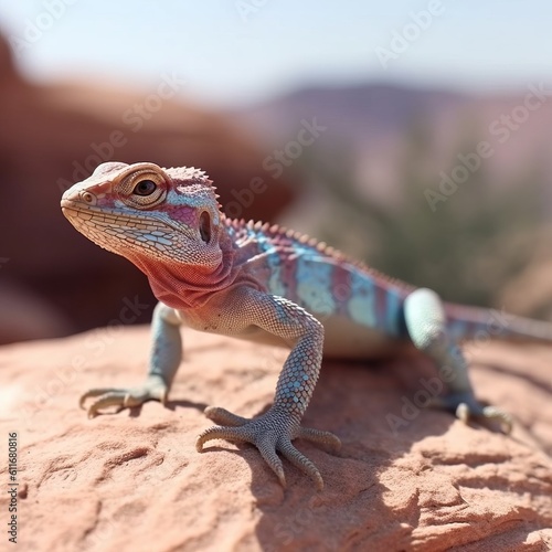 lizard on a stone © Nica