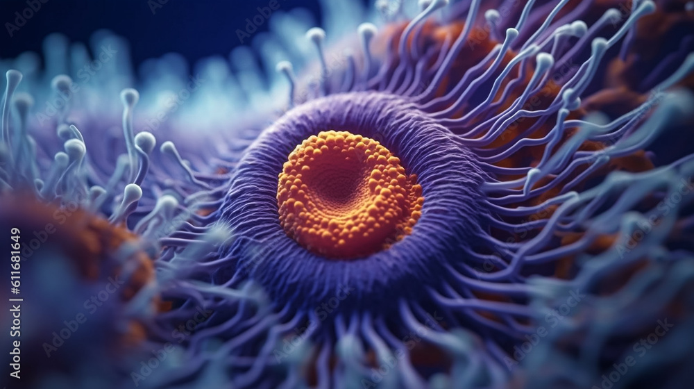 Fototapeta premium close up of an microorganism