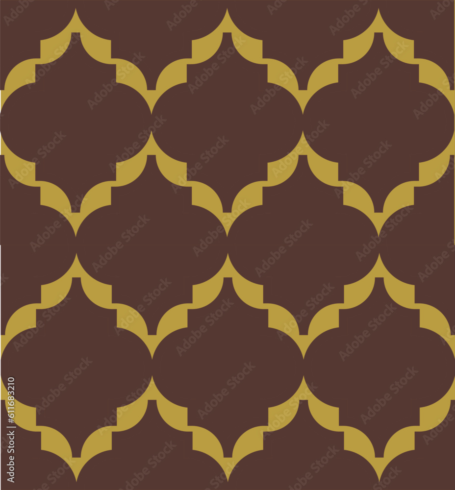 Fototapeta premium Abstract seamless Moroccan trellis patterns