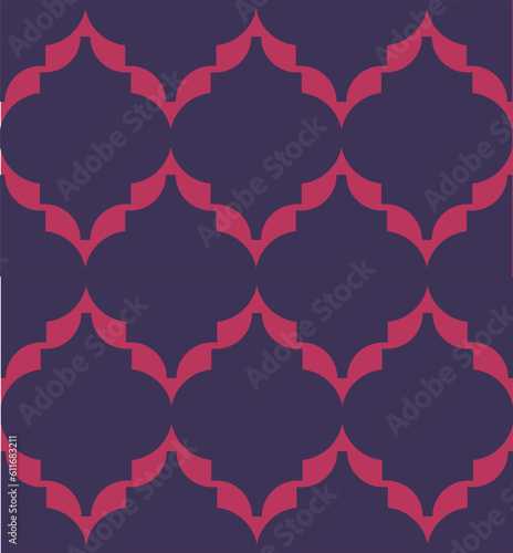 Abstract seamless Moroccan trellis patterns