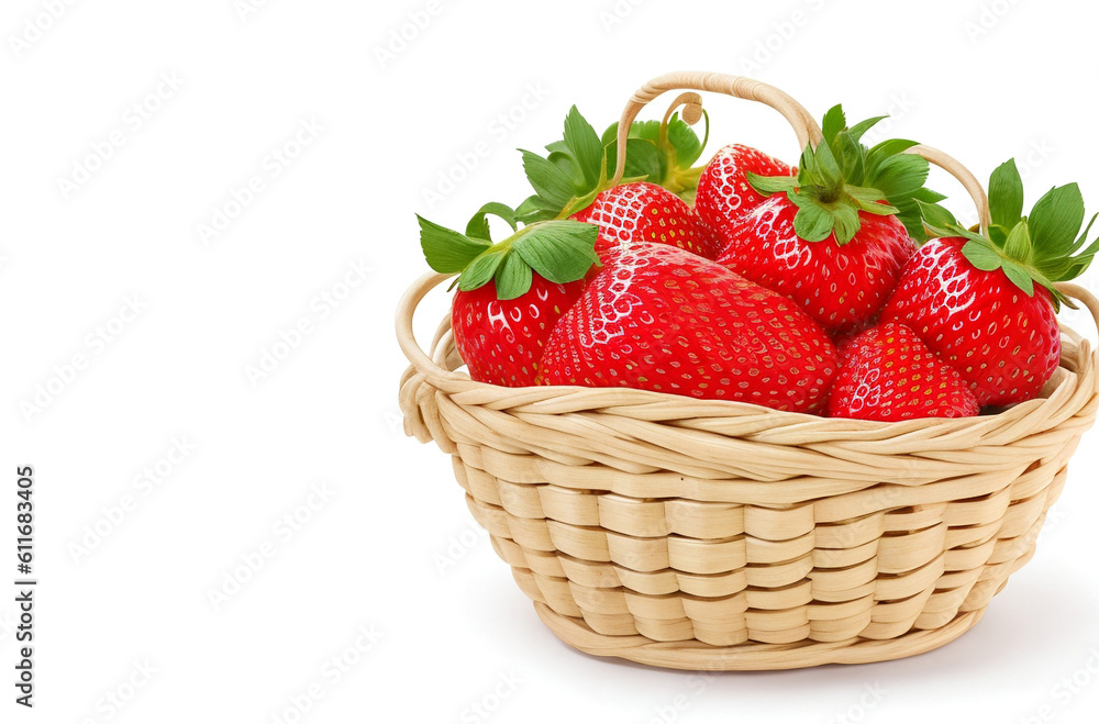 fresh beautiful strawberry fruit isolated on white background fresh beautiful strawberry fruit isolated on white background