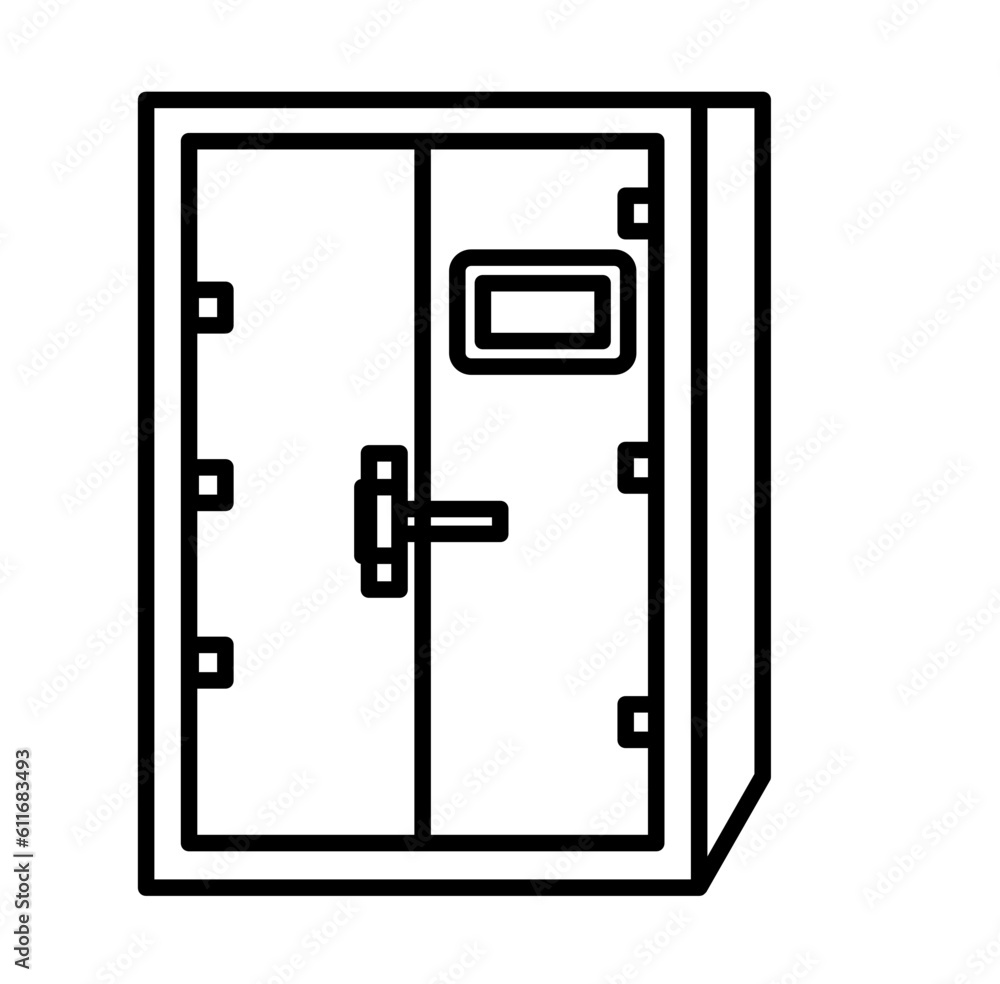 Locker back to school cartoon outline icon Locker back to school cartoon outline icon