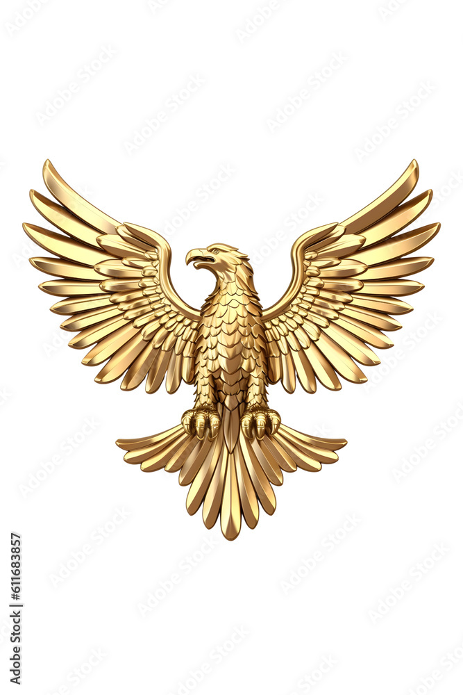 Gold eagle symbol trophy country symbol animal symbol ilustra????o do