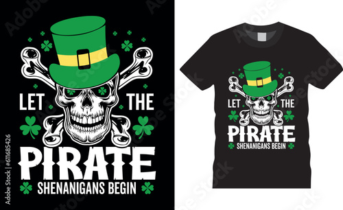 Act as a captain of fearsome pirates t shirt design. Vintage, skull, Typography t shirt design premium vector template.
