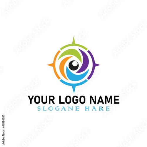 Business logo design with vector format.