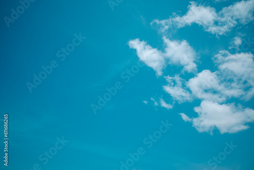 blue sky with white clouds