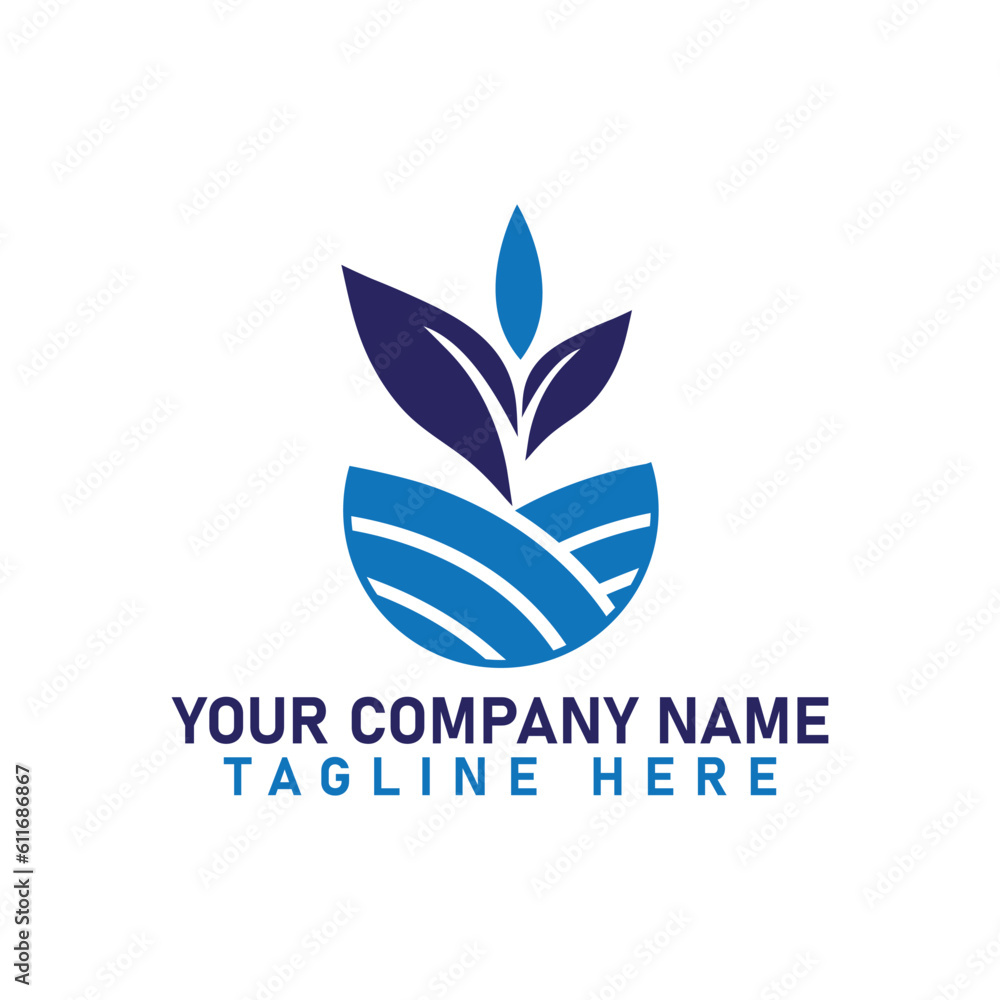 abstract logo design with tree sign. abstract logo design with tree sign.