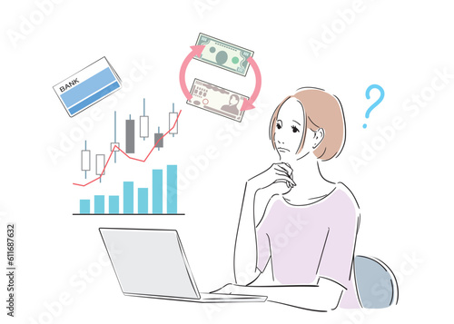 投資をしてみたいが何から始めて良いか悩んでいる女性