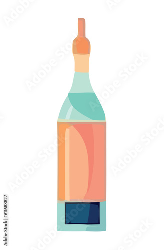wine bottle symbolizes refreshment