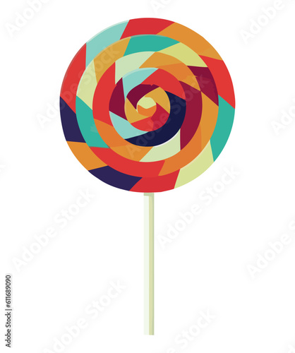 Spiral candy stick design