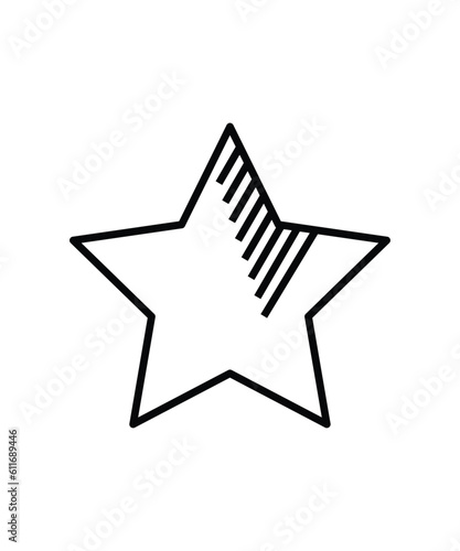 star icon, vector best line icon.