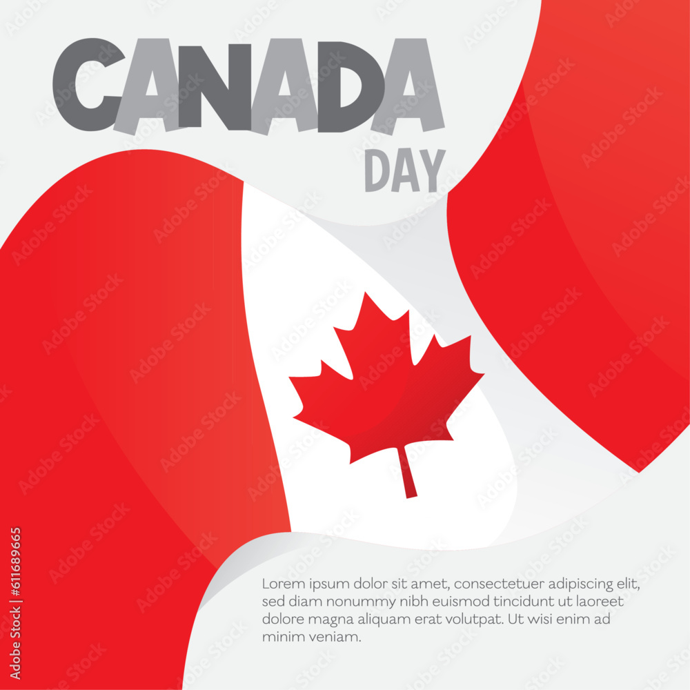 Canada Day 2023 Vector illustration Stock Vector Adobe Stock